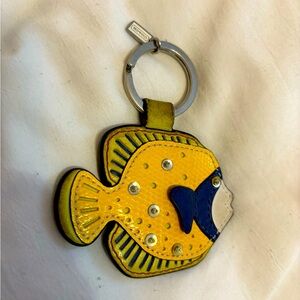 Coach fish keychain